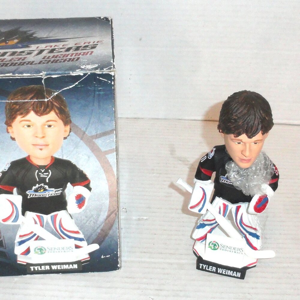 Lake Erie Monsters Tyler Weiman 6.5" Bobblehead by Pro Sport Image PLEASE READ